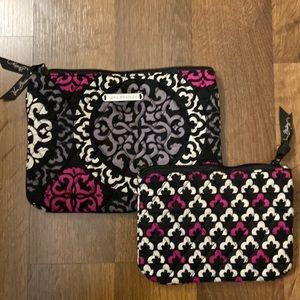 2 piece ensemble Vera Bradley Toiletry Set; great condition and clean.